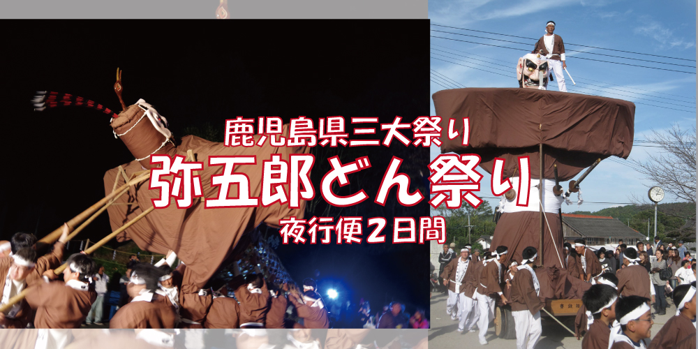 鹿児島県三大祭り　弥五郎どん祭り　夜行便2日間